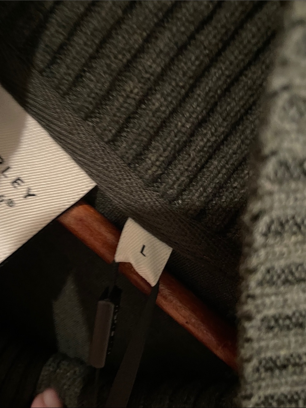VARLEY DoubleSoft Barker High Neck Sweat Olive Marl, NWT - Picture 8 of 12